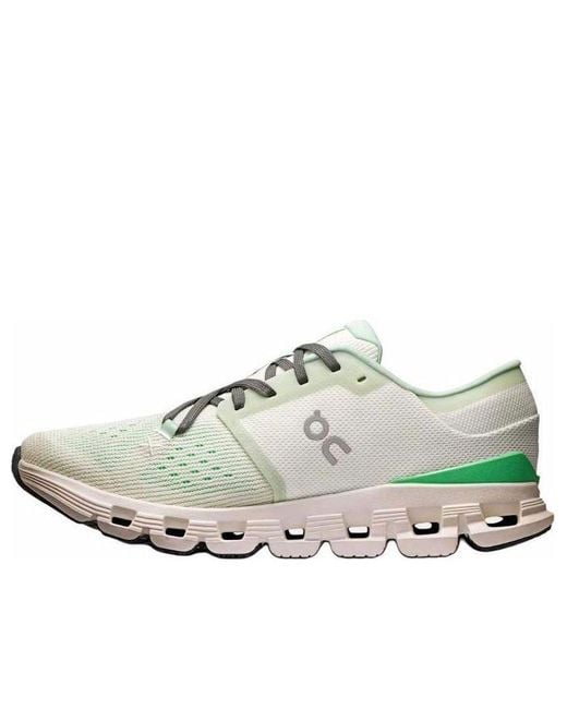On Shoes White (Wmns) Cloud X 4 'Aloe Honeydew'