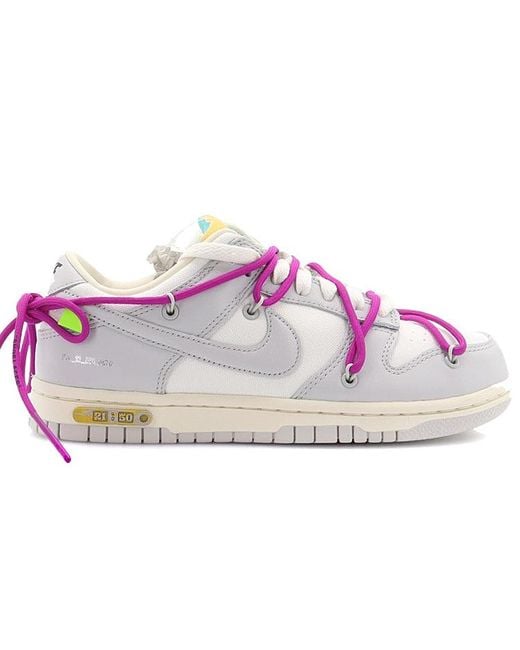 Nike Blue X Off- Dunk Low 'Lot 21 Of 50' for men