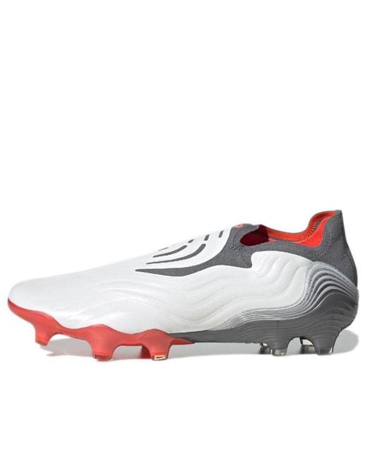 Adidas White Copa Sense+ Fg Solar' for men