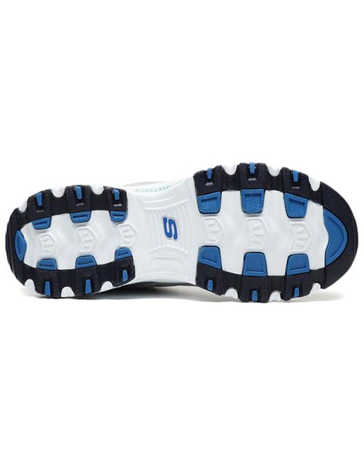 Skechers Blue (Wmns) D Lites 1.0 Low Running Shoes