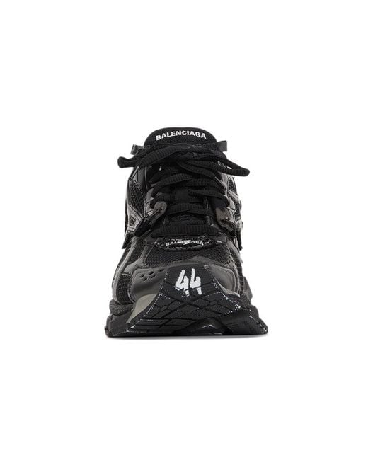 Balenciaga Black Runner Sneakers Mesh And Nylon' for men