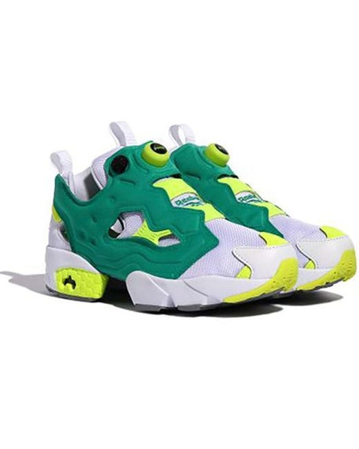Reebok Green Instapump Fury 'Icons Pack for men