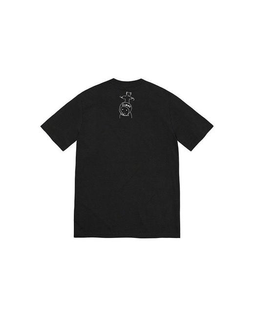 Supreme Black Ss22 Week 10 Gummo Bathtub Tee for men