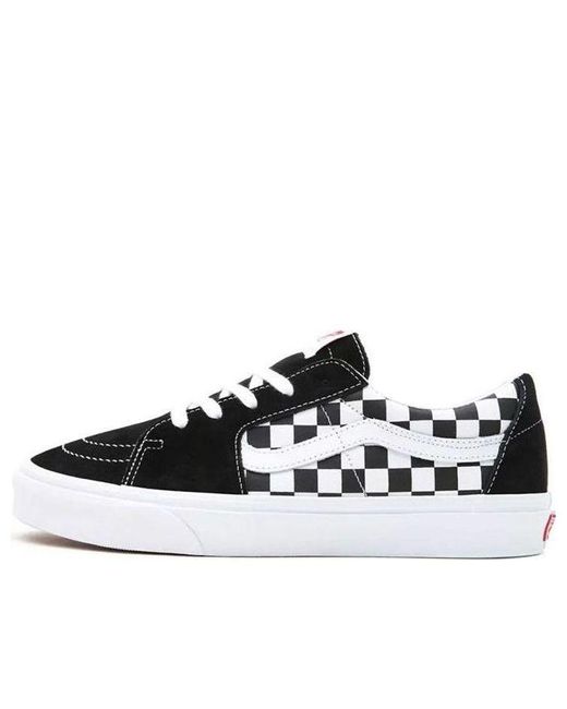 Vans Black Sk8-Low 'Checkerboard for men