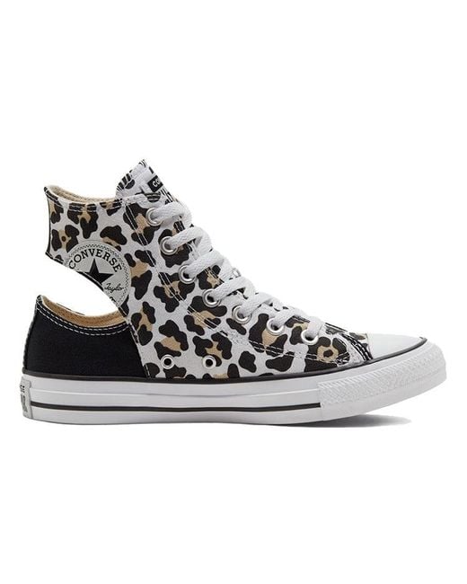 Converse Black Twisted Upper Chuck Taylor All Star Leopard' for men