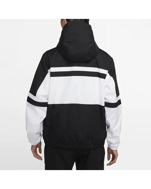 Nike Black Jacket Hooded Sportswear Polyester for men