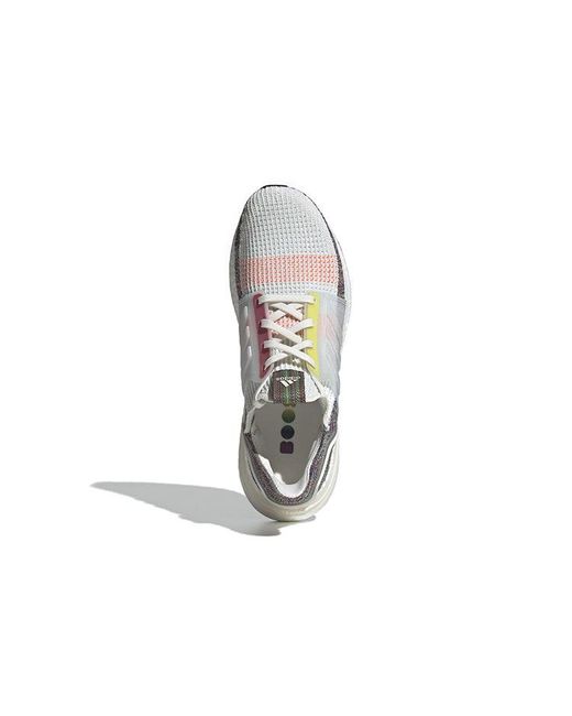 Adidas White Ultraboost 19 'Pride' for men
