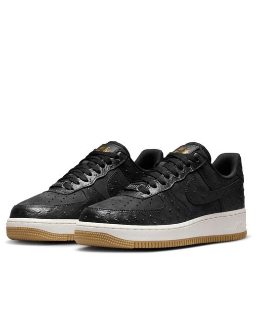 Nike Black (Wmns) Air Force 1 '07 Lx Ostrich'
