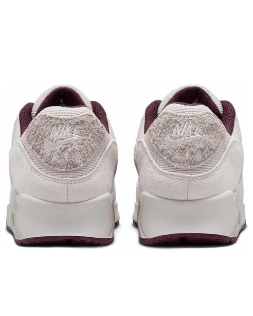 Nike White Air Max 90 Prm 'Sail Burgundy Crush' for men