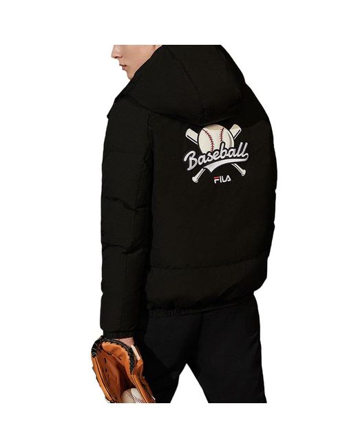 Fila Blue Logo Print Down Jacket for men