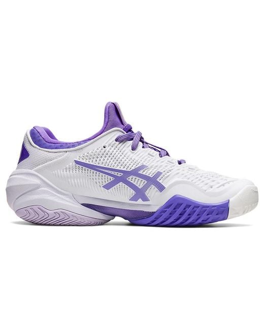 Asics Blue Court Flytefoam 3 Clay Tennis Shoes