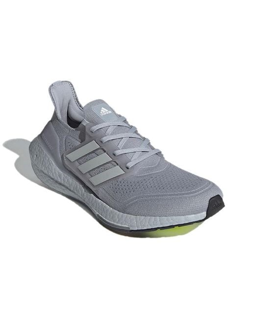 Adidas Gray Ultraboost 21 'Halo' for men