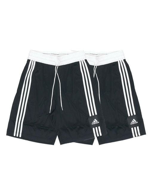 Adidas Black 3G Speed X Stripe Sports Short Pant for men