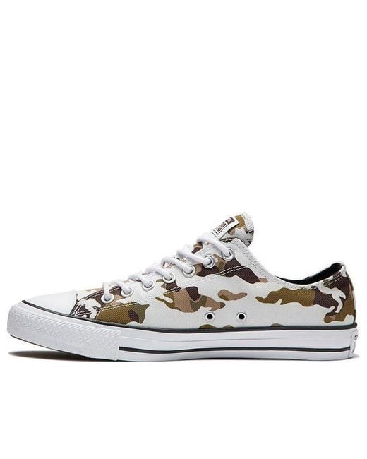 Converse White Chuck Taylor All Star Allover Camo Low Top for men