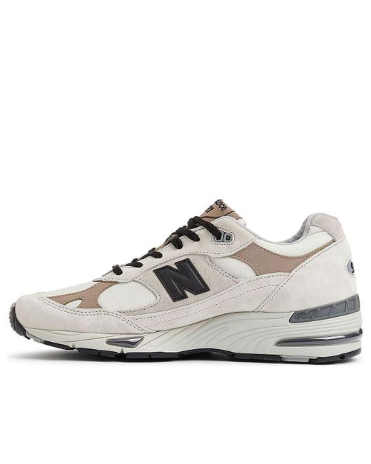 New Balance White 991 Made In England for men