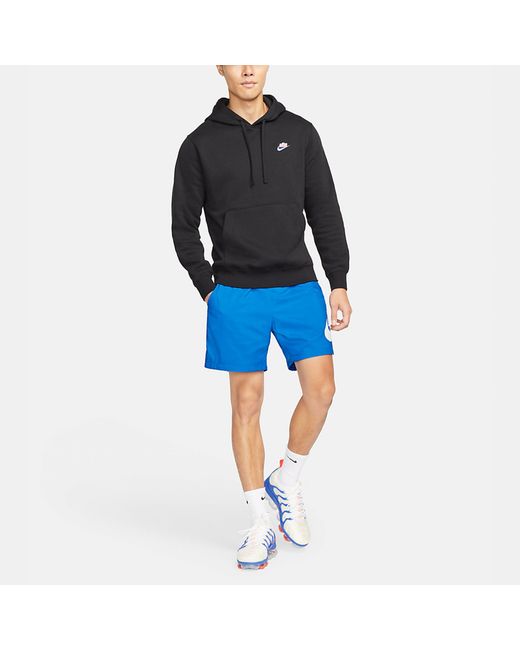 Nike Blue Sportswear Keep It Clean Casual Sports Pullover Fleece Lined for men
