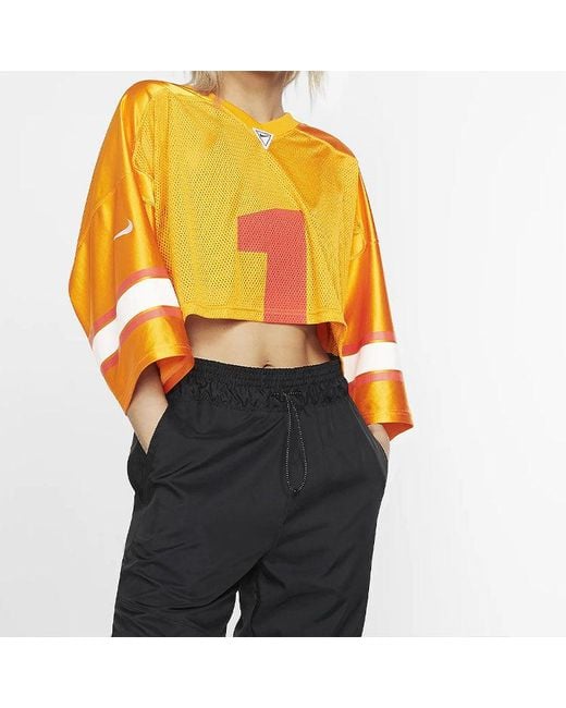 Nike Orange (Wmns) Lab Collection Rugby Short Sleeve