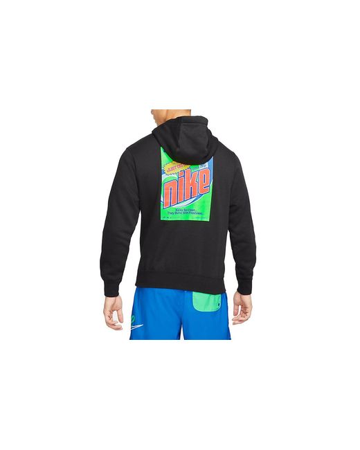 Nike Blue Sportswear Keep It Clean Casual Sports Pullover Fleece Lined for men