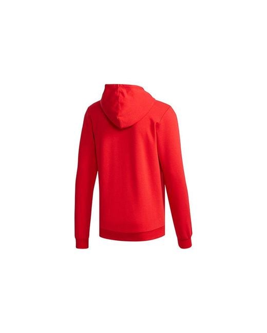 Adidas Red Neo Logo Printing Casual Pullover for men