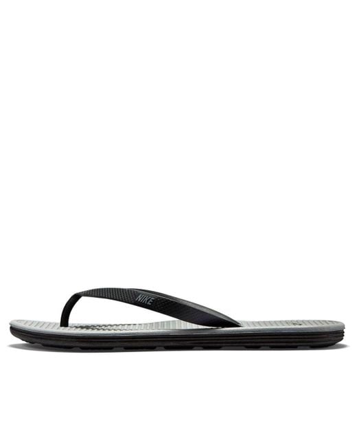 Nike Black Solarsoft Thong Slippers for men