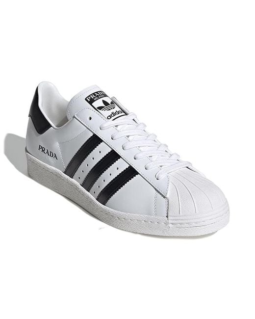 Adidas White Prada X Superstar for men