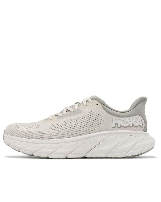 Hoka One One White Arahi 7 2E Wide 'Oat Milk Barley' for men