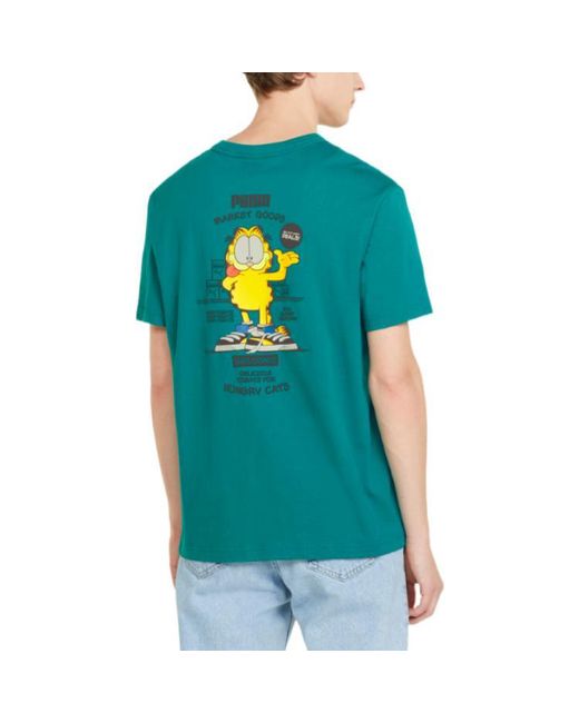 PUMA Green X Garfield Graphic T-Shirt 'Parasailing' for men