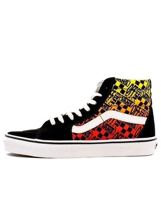 Vans Black Sk8-Hi 'Logo Flame' for men
