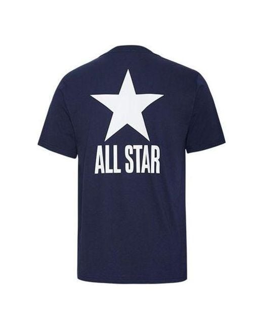 Converse Blue All Star Alphabet Logo Short Sleeve for men
