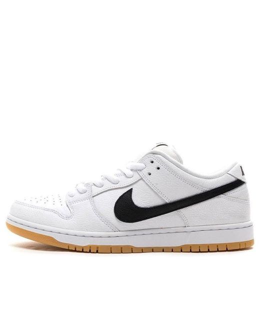 Nike Sb Dunk Low Pro 'white Gum' for Men | Lyst