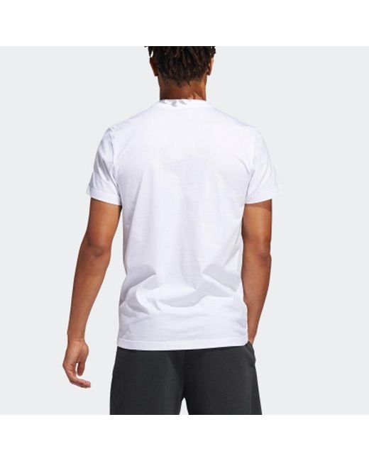 Adidas White Dame Gu Teebasketballsportsshort-Sleeve for men