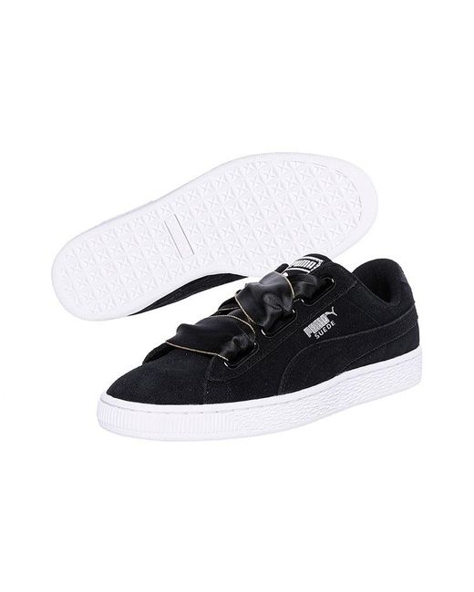 PUMA Black (Wmns) Suede Heart Galaxy