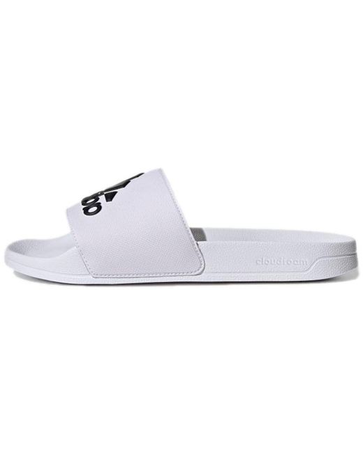 Adidas White Adilette Shower Slide