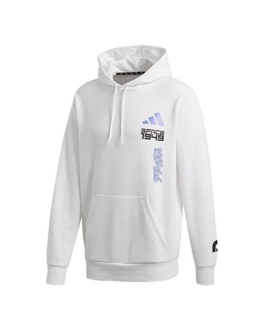 Adidas White Casual Sports Pullover for men