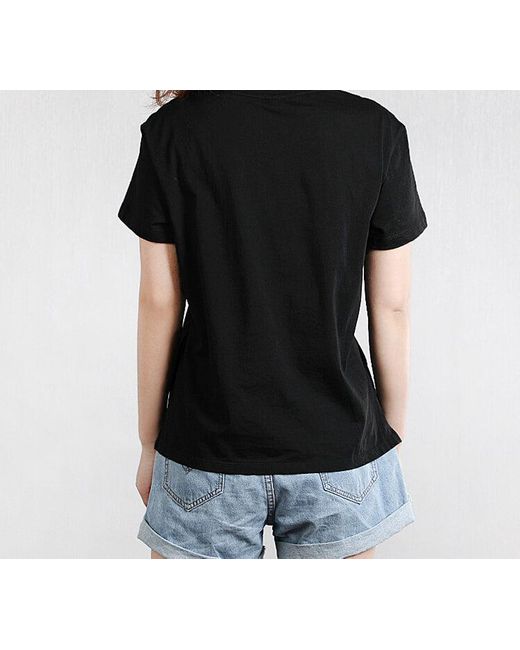 PUMA Black (Wmns) Classics Logo Tee Running Short Sleeve Tee