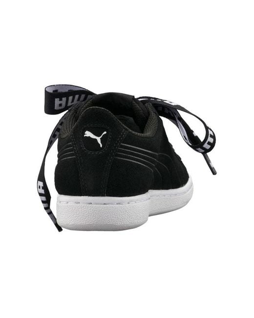 PUMA Black (Wmns) Vikky Ribbon Bold Casual Shoes
