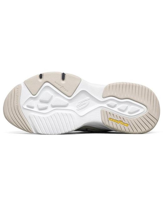 Skechers White D'Lites 4.0 Low-Top Daddy Shoes for men