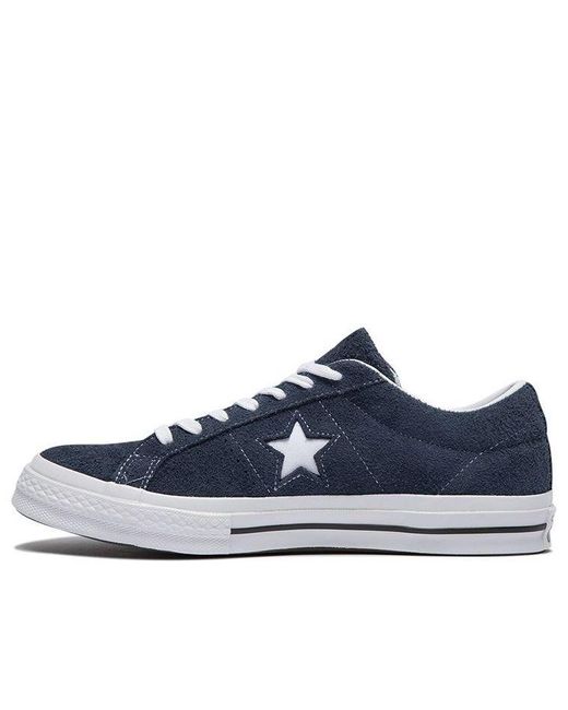 Converse Blue One Star Ox Premium Suede for men