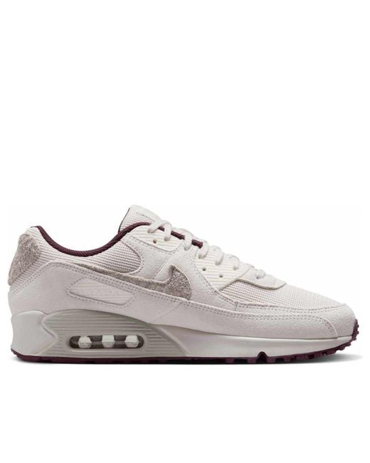 Nike White Air Max 90 Prm 'Sail Burgundy Crush' for men