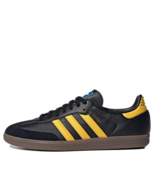 Adidas Blue Samba Og 'black Yellow' for men