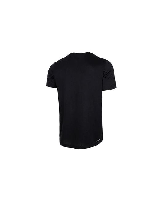 Adidas Black M 3S T Casual Sports Side Stripe Round Neck Short Sleeve for men