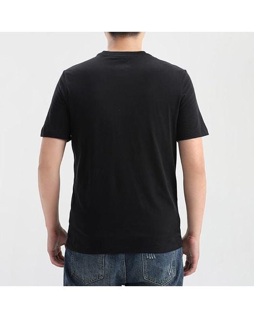 Nike Black Dri-Fit Crew Solid Round Neck Training Short Sleeve for men
