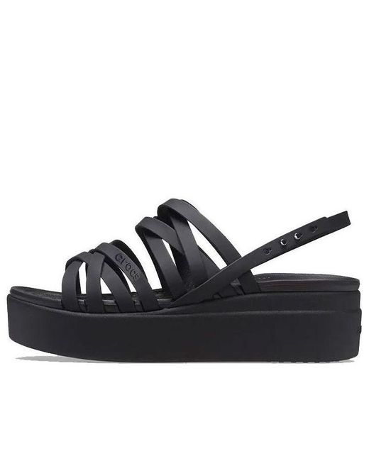 CROCSTM Black (Wmns) Brooklyn Strappy Sandals