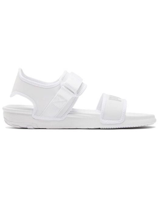 PUMA White Softride Sandal for men