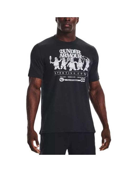 Under Armour Black Coach Sporting Goods T-Shirt for men