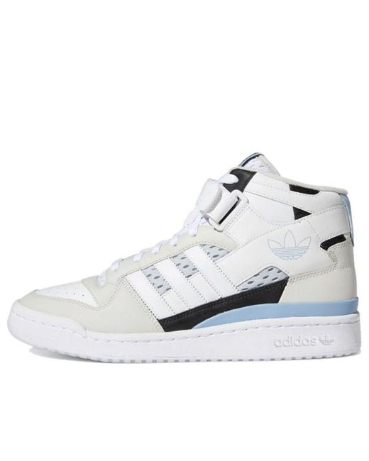 Adidas White Forum Mid Ambient Sky' for men