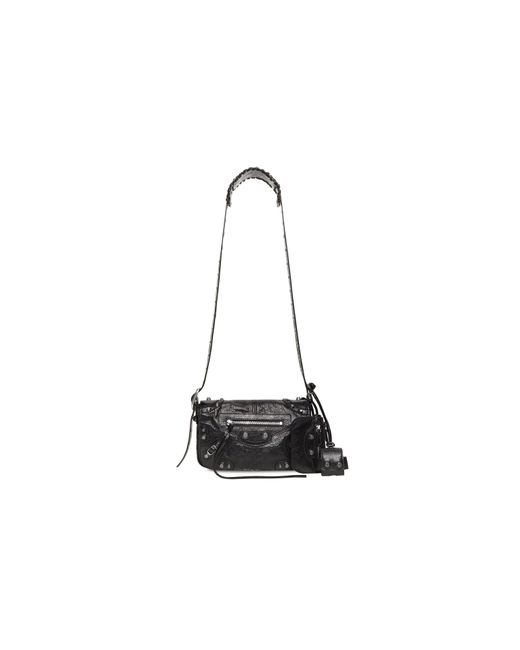 Balenciaga Black Le Cagole Xs Flap Bag for men