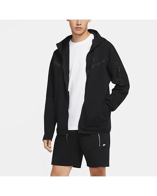 Nike Blue Sportswear Nsw Tech Fleece Zipper Cardigan Autumn Jacket for men