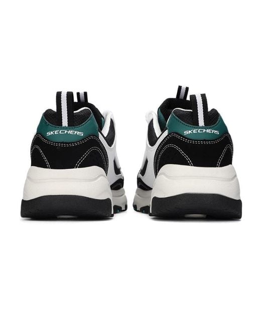 Skechers White D'Lites I-Conik Low-Top Sneakers for men