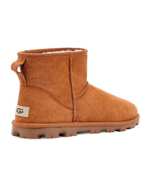 Ugg Brown (Wmns) Essential Mini Classic Fleece Lined